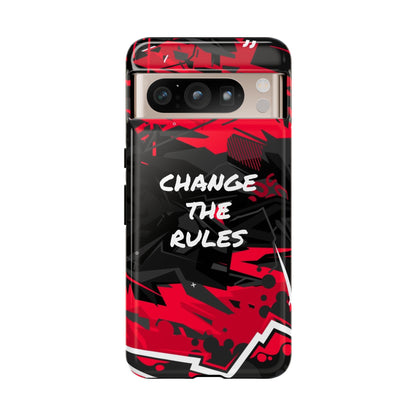 Verander de regels: stevige hoes voor iPhone-, Galaxy- en Pixel-apparaten