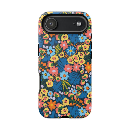Bloom Burst: Color and Joy Themed Phone Case for iPhone, Samsung Galaxy and Google Pixel devices