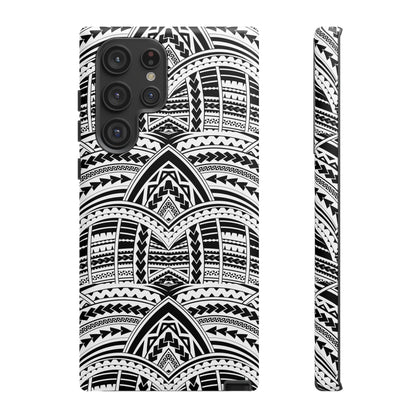 Tatoeage: telefoonhoesje met tribalpatroon voor iPhone, Samsung Galaxy en Google Pixel