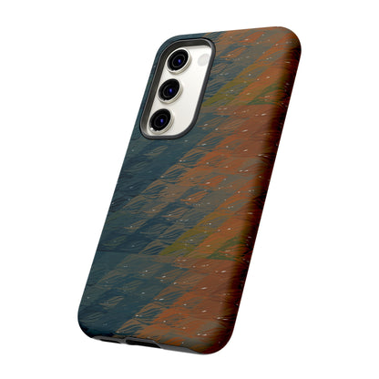 BRUE: Brown + Blue Geometric case for iPhone, Galaxy and Pixel