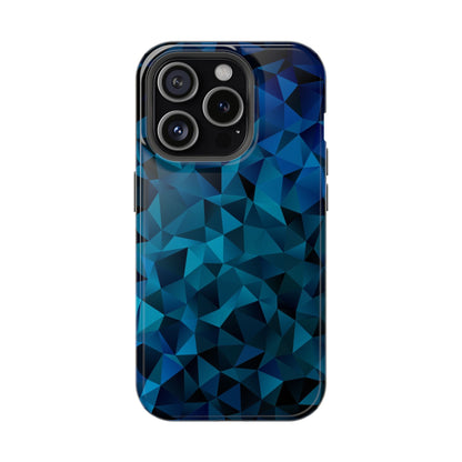 Blue Diamonds (MagSafe version): Elegant phone case for iPhone