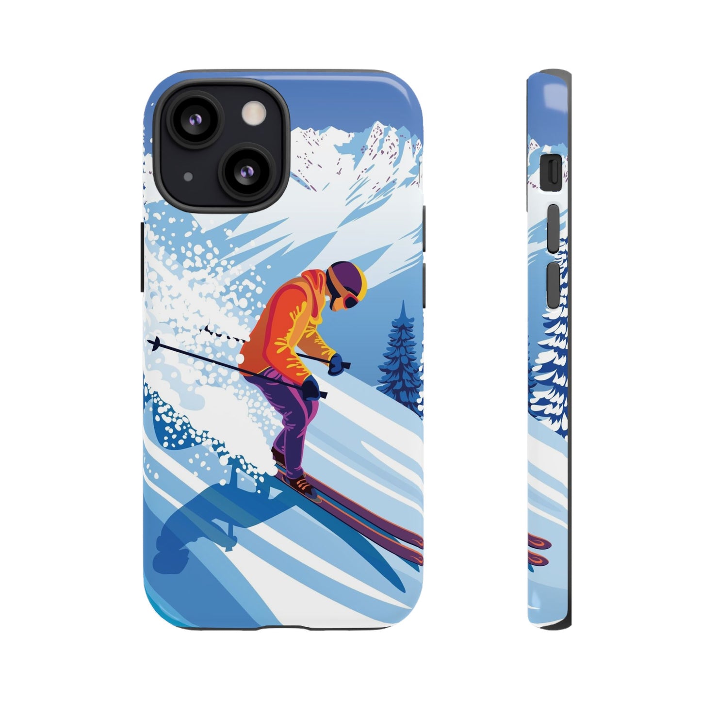 Glacier Rush: Ice Ski inspired phone case for iPhone, Samsung Galaxy and Google  Pixel devices