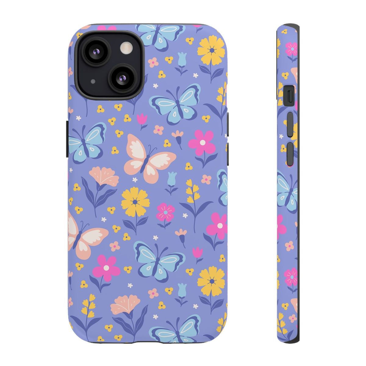 Lavender Butterflies: Tough Phone Case for iPhone, Samsung Galaxy and Google Pixel