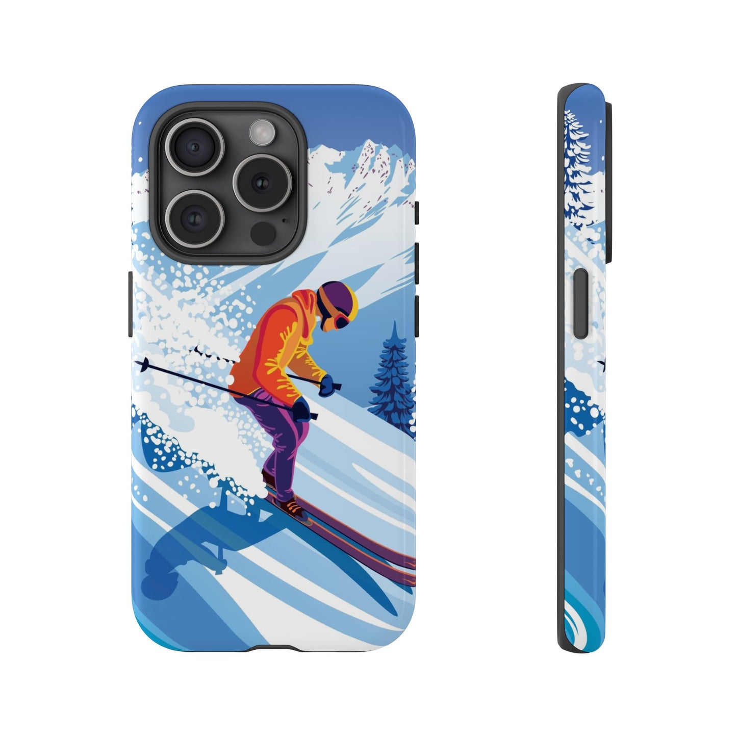 Glacier Rush: Ice Ski inspired phone case for iPhone, Samsung Galaxy and Google  Pixel devices