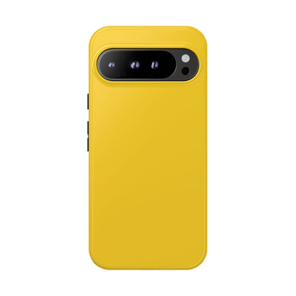 Luscious Yellow: Plain Sunburst-Inspired Color for iPhone, Samsung Galaxy and Google Pixel devices