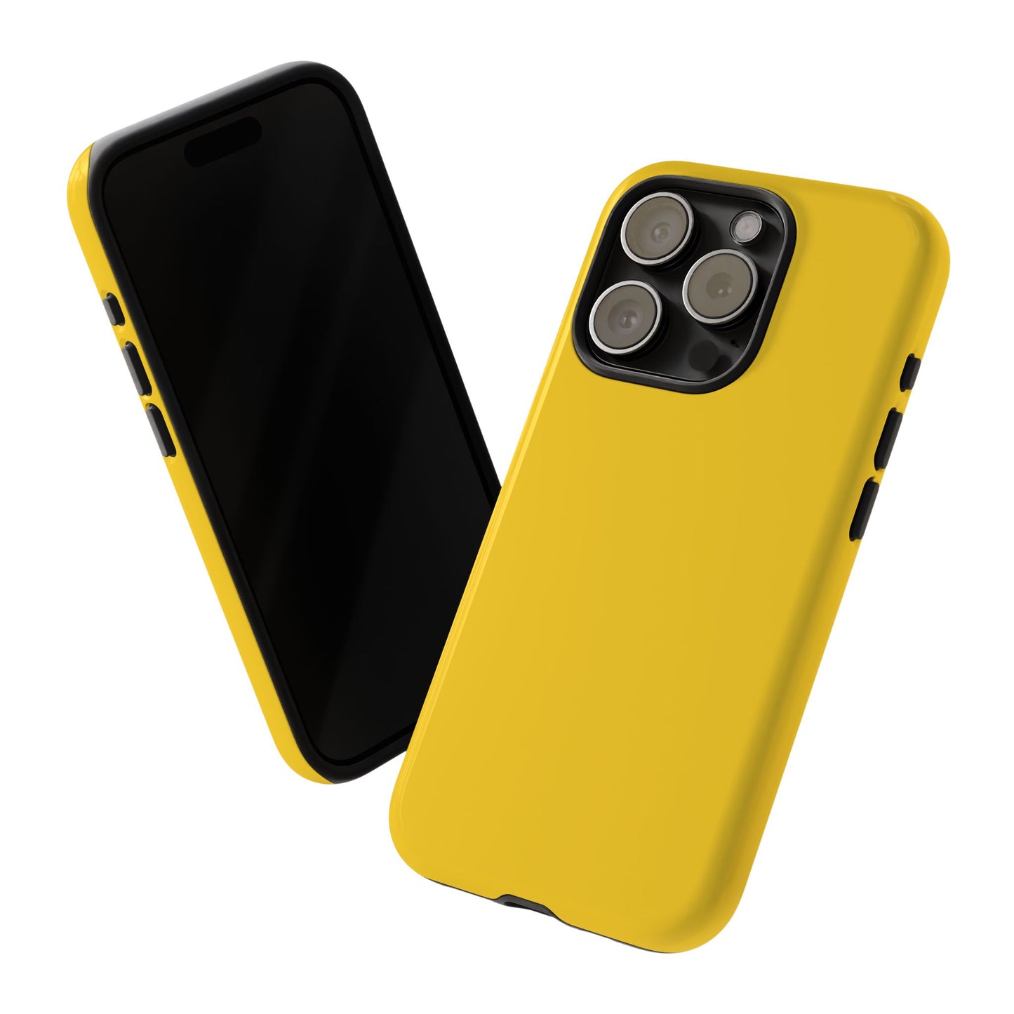 Luscious Yellow: Plain Sunburst-Inspired Color for iPhone, Samsung Galaxy and Google Pixel devices