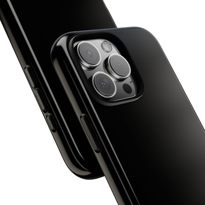 Space Black: Pure black phone case for iPhone, Samsung Galaxy and Google Pixel devices