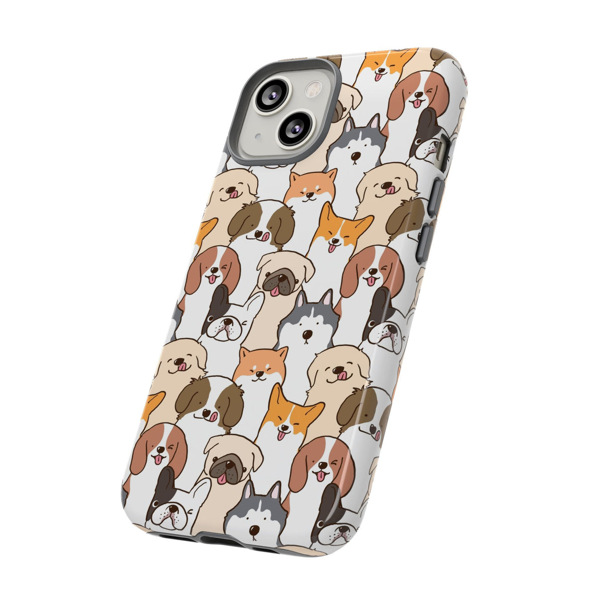 Cute Dogs Charm Phone Case for iPhone, Samsung Galaxy and Google Pixel devices