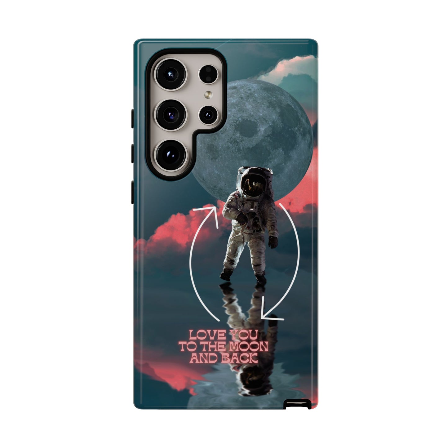 Love You to the Moon and Back: Romance-themed phone case for iPhone, Samsung Galaxy and Google Pixel devices