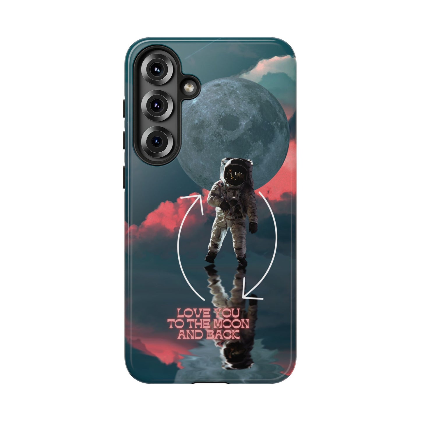 Love You to the Moon and Back: Romance-themed phone case for iPhone, Samsung Galaxy and Google Pixel devices