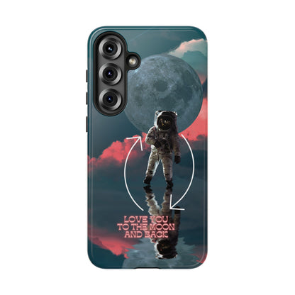 Love You to the Moon and Back: Romance-themed phone case for iPhone, Samsung Galaxy and Google Pixel devices