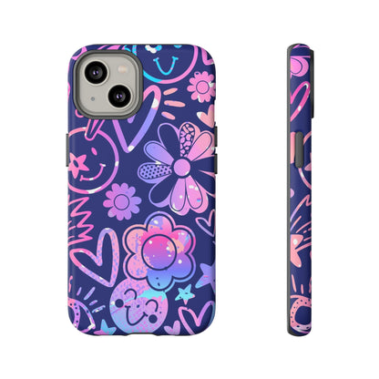 Live Inspired: Purple Tough Case for iPhone, Samsung Galaxy and Google Pixel devices