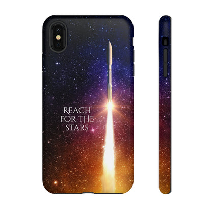 Reach for the stars: rocket illustrated phone case for iPhone, Samsung Galaxy and Pixel devices