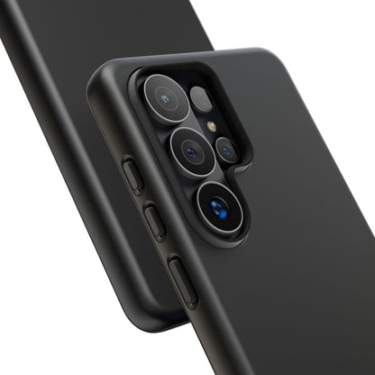 Space Black: Pure black phone case for iPhone, Samsung Galaxy and Google Pixel devices