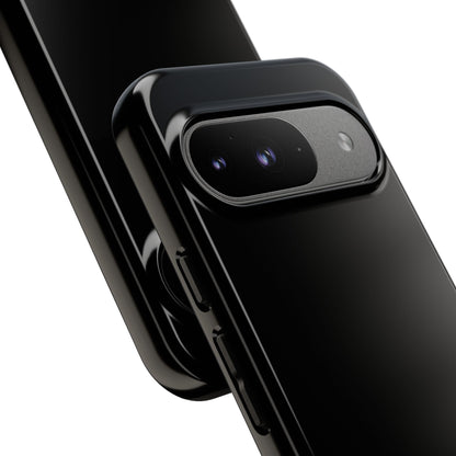 Space Black: Pure black phone case for iPhone, Samsung Galaxy and Google Pixel devices