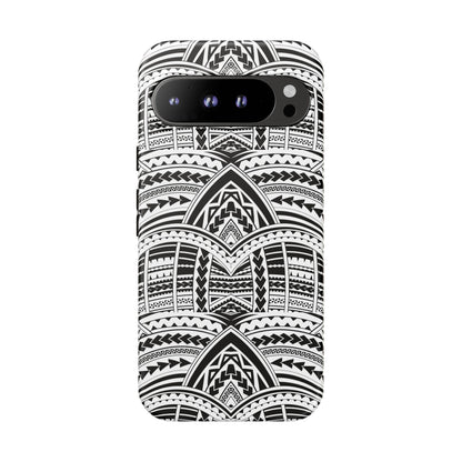 Tatoeage: telefoonhoesje met tribalpatroon voor iPhone, Samsung Galaxy en Google Pixel