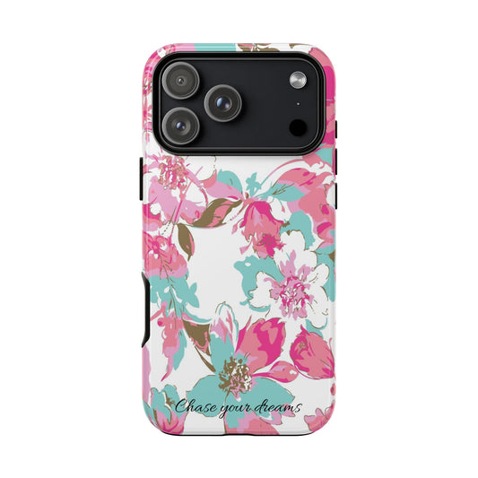 Chase your dreams: Artistic and elegant phone case for Apple iPhone, Samsung Galaxy and Pixel devices