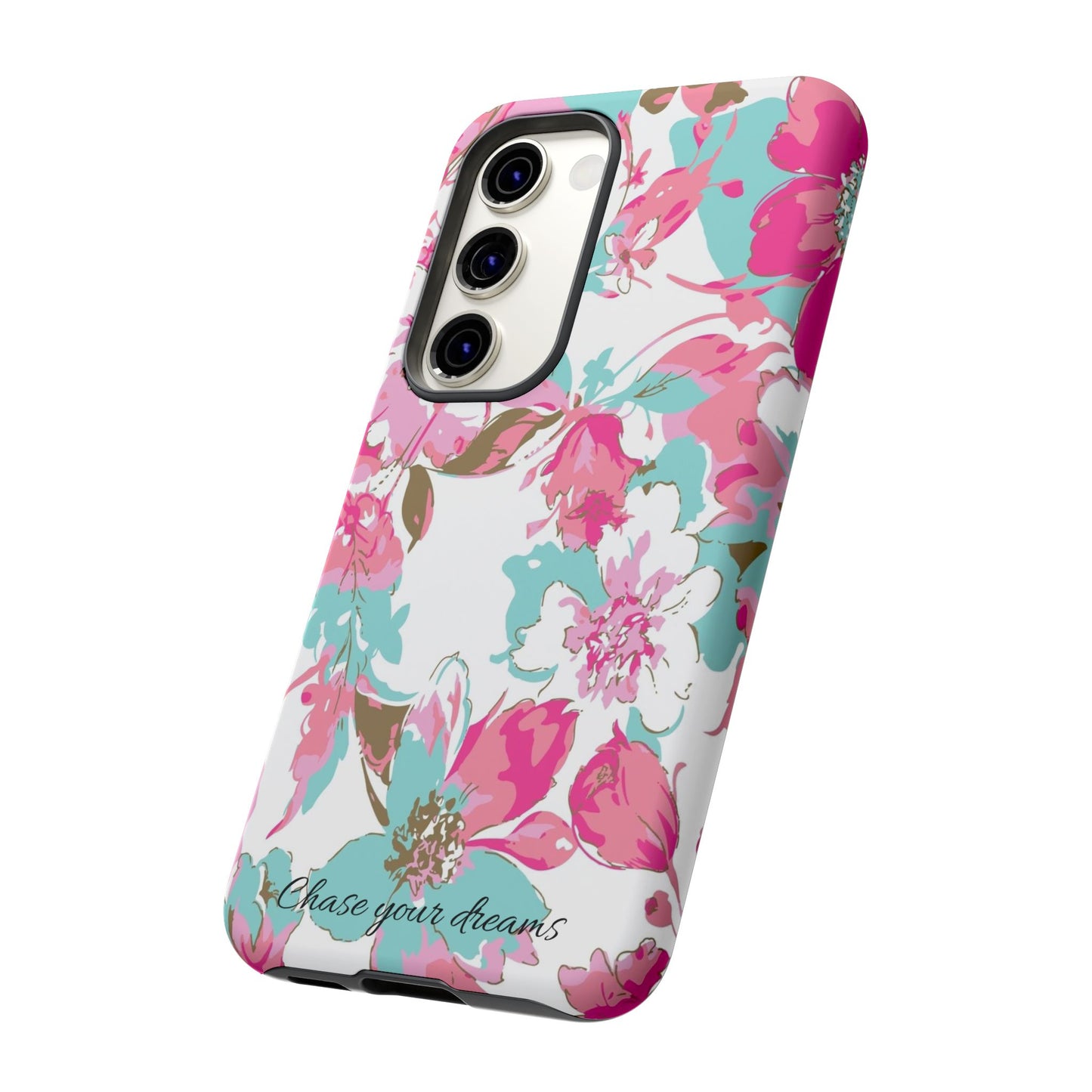 Chase your dreams: Artistic and elegant phone case for Apple iPhone, Samsung Galaxy and Pixel devices