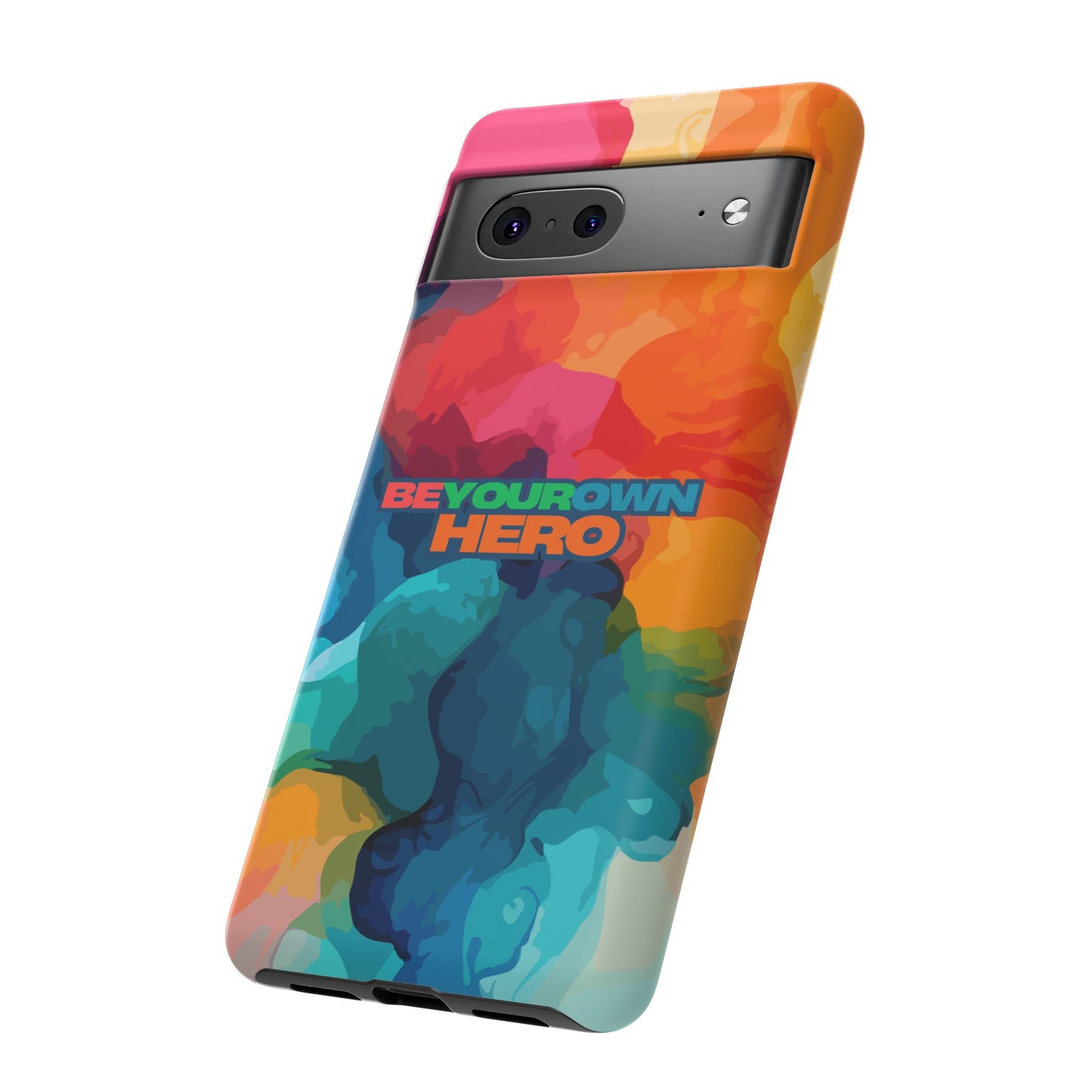 Be Your Own Hero: Inspiring Quote Phone Case for iPhone, Samsung Galaxy and Google Pixel