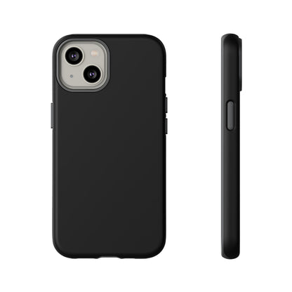 Space Black: Pure black phone case for iPhone, Samsung Galaxy and Google Pixel devices