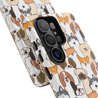Cute Dogs Charm Phone Case for iPhone, Samsung Galaxy and Google Pixel devices