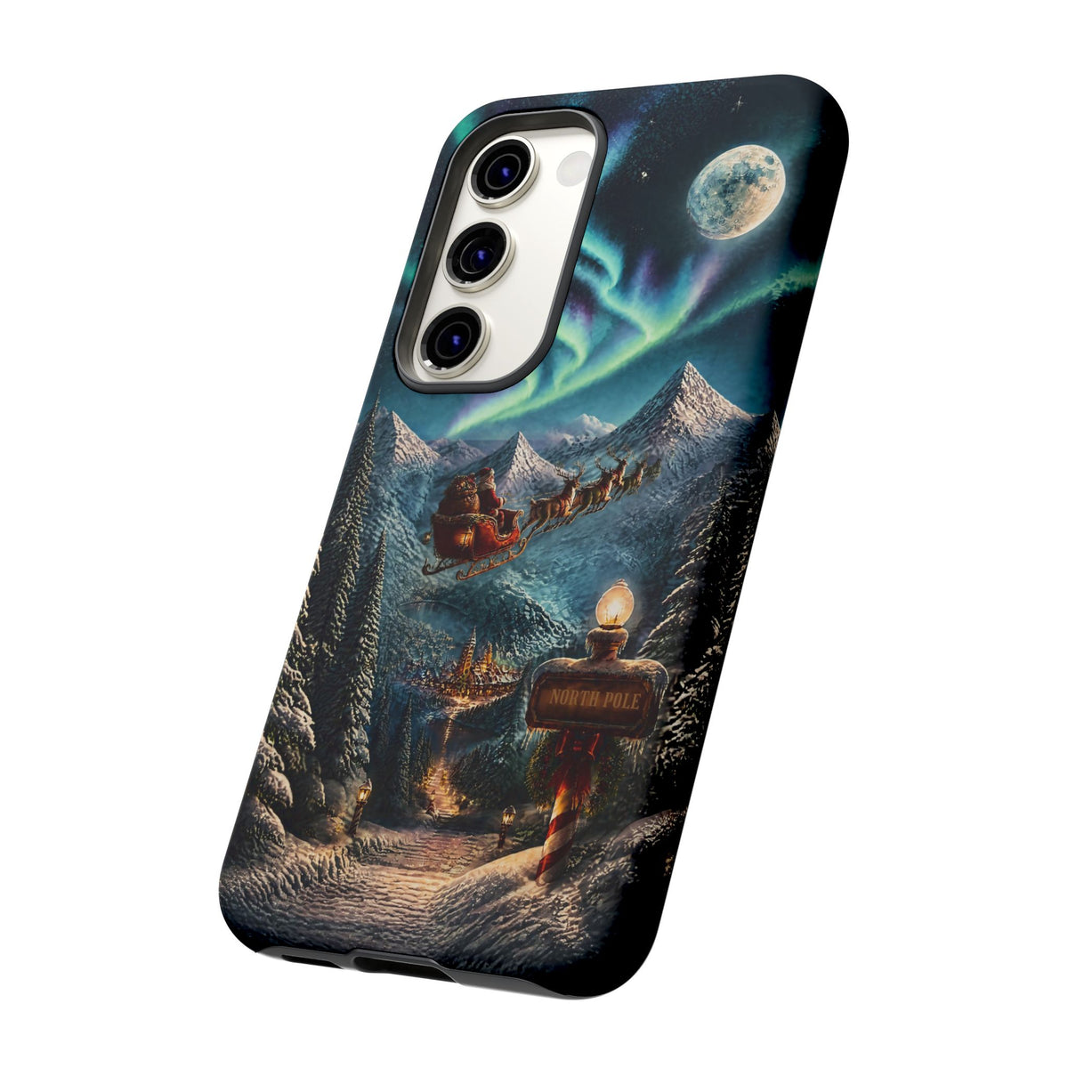 Santa Claus North Pole Adventure: Christmas Themed Phone Case for iPhone, Samsung Galaxy and Google Pixel devices