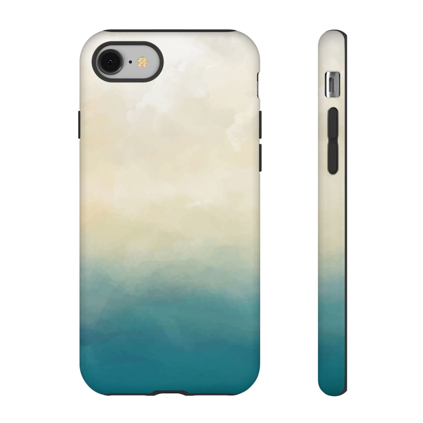 海と砂のグラデーションケース：iPhone、Galaxy、Google Pixelデバイス用ビーチ風スマホケース