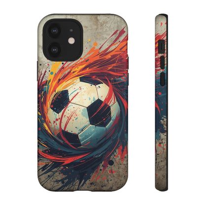 Football Swirl: Phone Case for iPhone, Samsung Galaxy and Google Pixel devices
