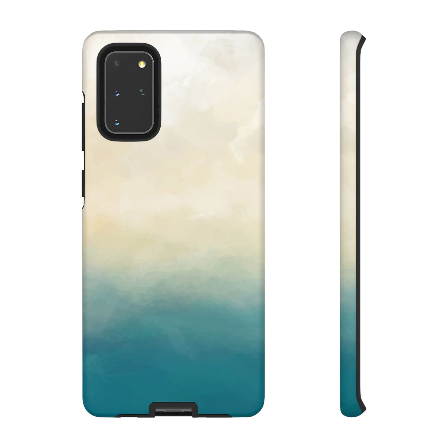 海と砂のグラデーションケース：iPhone、Galaxy、Google Pixelデバイス用ビーチ風スマホケース