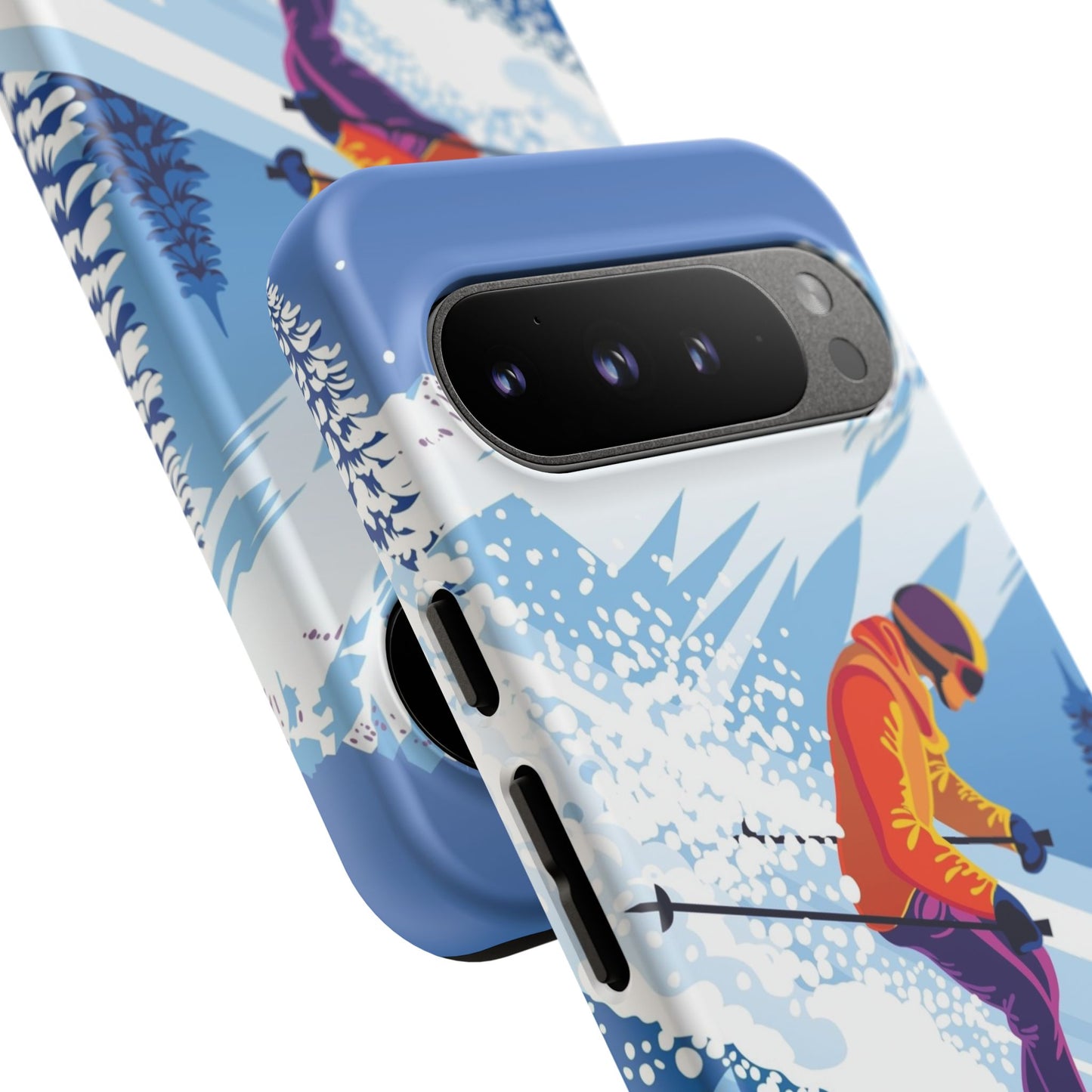 Glacier Rush: Ice Ski inspired phone case for iPhone, Samsung Galaxy and Google  Pixel devices