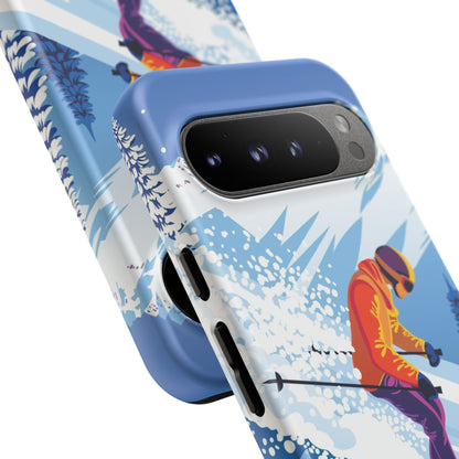 Glacier Rush: Ice Ski inspired phone case for iPhone, Samsung Galaxy and Google  Pixel devices