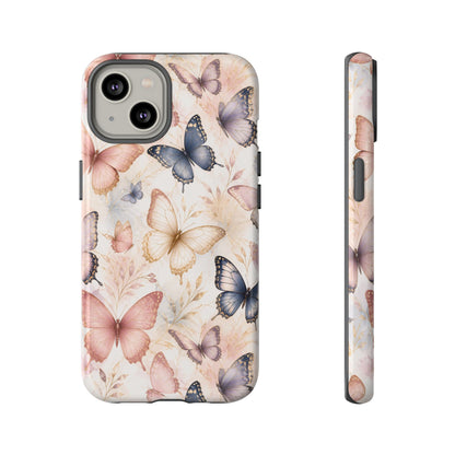 Butterfly Pastels Phone Case: Tough Case for iPhone and Samsung Galaxy devices
