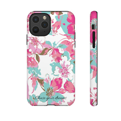 Chase your dreams: Artistic and elegant phone case for Apple iPhone, Samsung Galaxy and Pixel devices