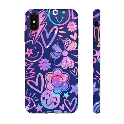 Live Inspired: Purple Tough Case for iPhone, Samsung Galaxy and Google Pixel devices