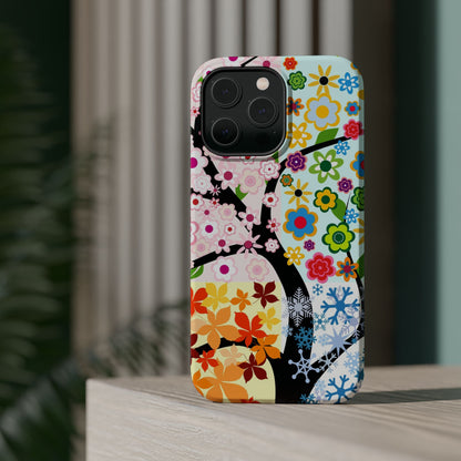 Four Seasons (MagSafe version): Fall, Winter, Spring and Summer inspired phone case for iPhone