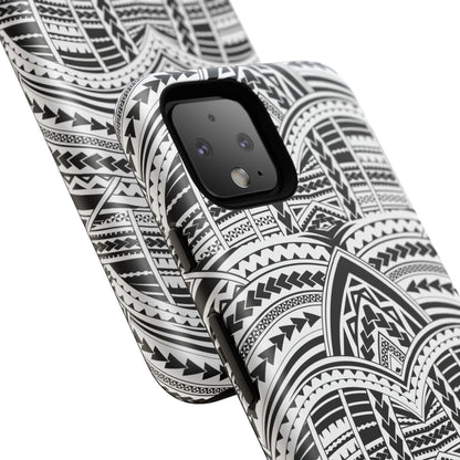 Tatoeage: telefoonhoesje met tribalpatroon voor iPhone, Samsung Galaxy en Google Pixel