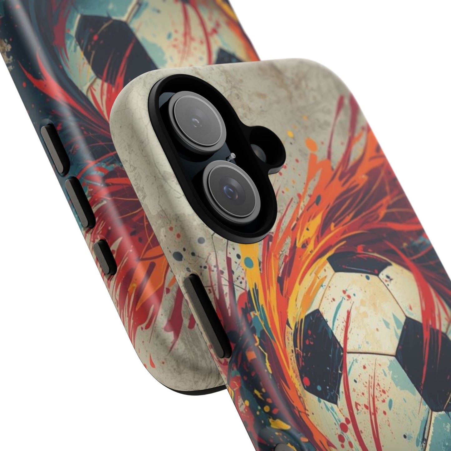 Football Swirl: Phone Case for iPhone, Samsung Galaxy and Google Pixel devices
