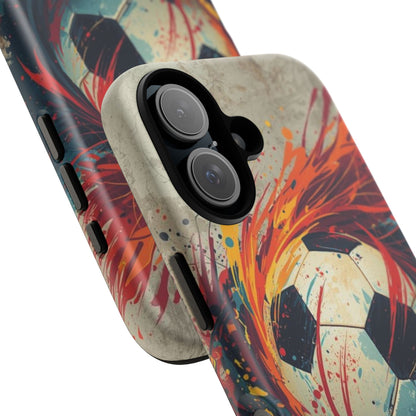 Football Swirl: Phone Case for iPhone, Samsung Galaxy and Google Pixel devices