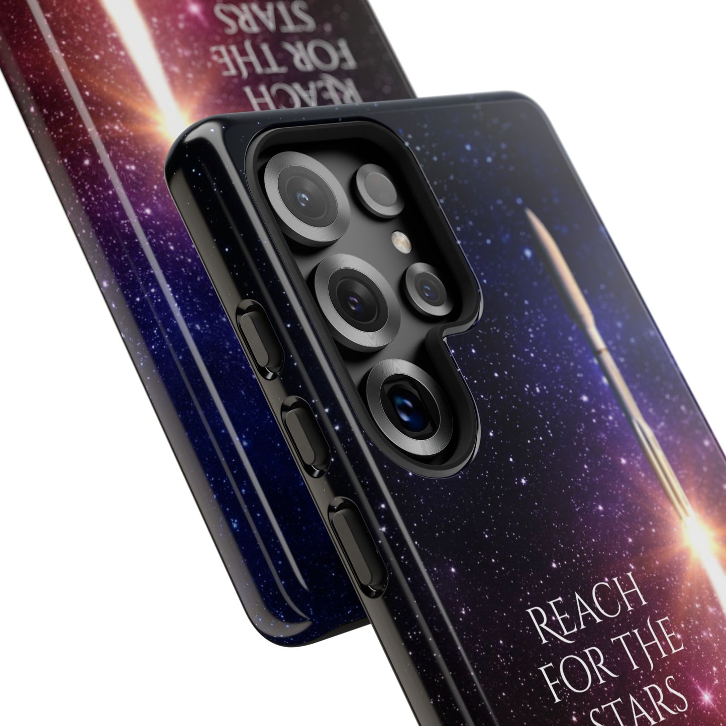 Reach for the Stars: Rocket-illustrated phone case for iPhone, Samsung Galaxy and Pixel devices