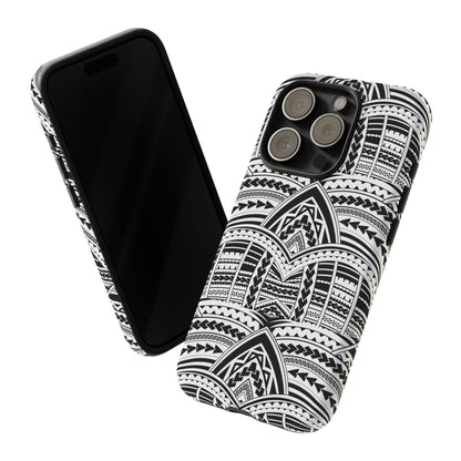 Tatoeage: telefoonhoesje met tribalpatroon voor iPhone, Samsung Galaxy en Google Pixel