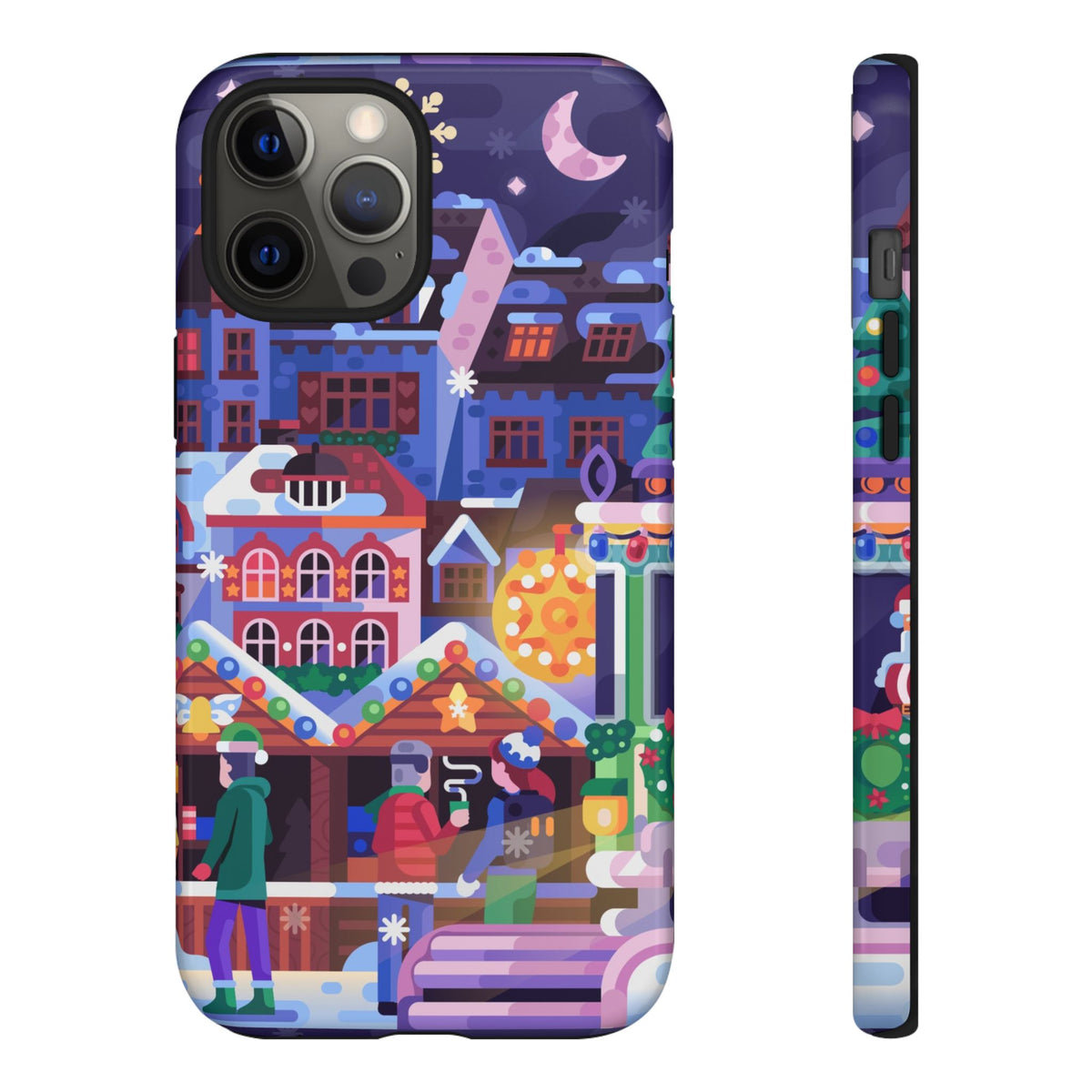 Christmas Fair in Old Town: Holiday-Themed case for iPhone, Samsung Galaxy and Google Pixel