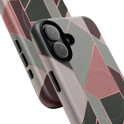 Geometric Luxe MagSafe Phone Case for iPhone