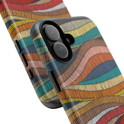 Threaded Harmony: Tapestry-inspired Phone Case for iPhone, Samsung Galaxy and Google Pixel devices