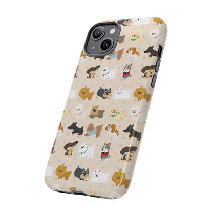 Cute Dogs: Tough Case for iPhone, Samsung Galaxy and Google Pixel devices