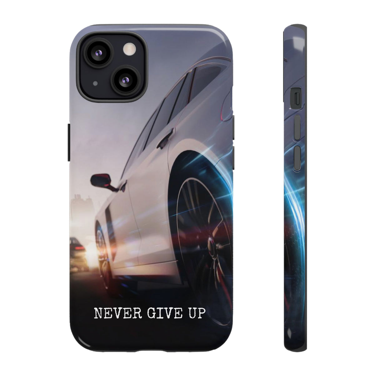 Never Give Up:  Motivational Phone Case for iPhone, Samsung Galaxy and Google Pixel devices