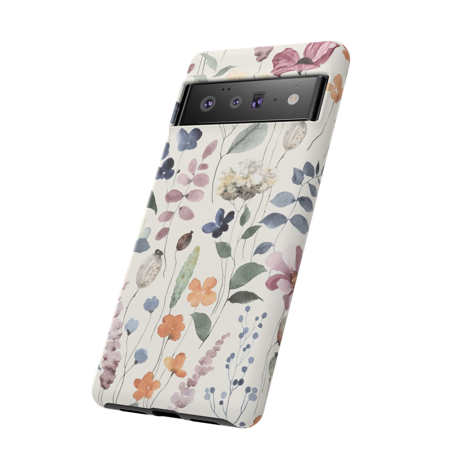 Floral prints phone case for iPhone, Samsung Galaxy and Pixel devices