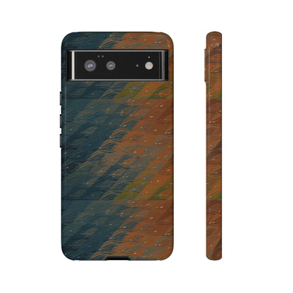 BRUE: Brown + Blue Geometric case for iPhone, Galaxy and Pixel