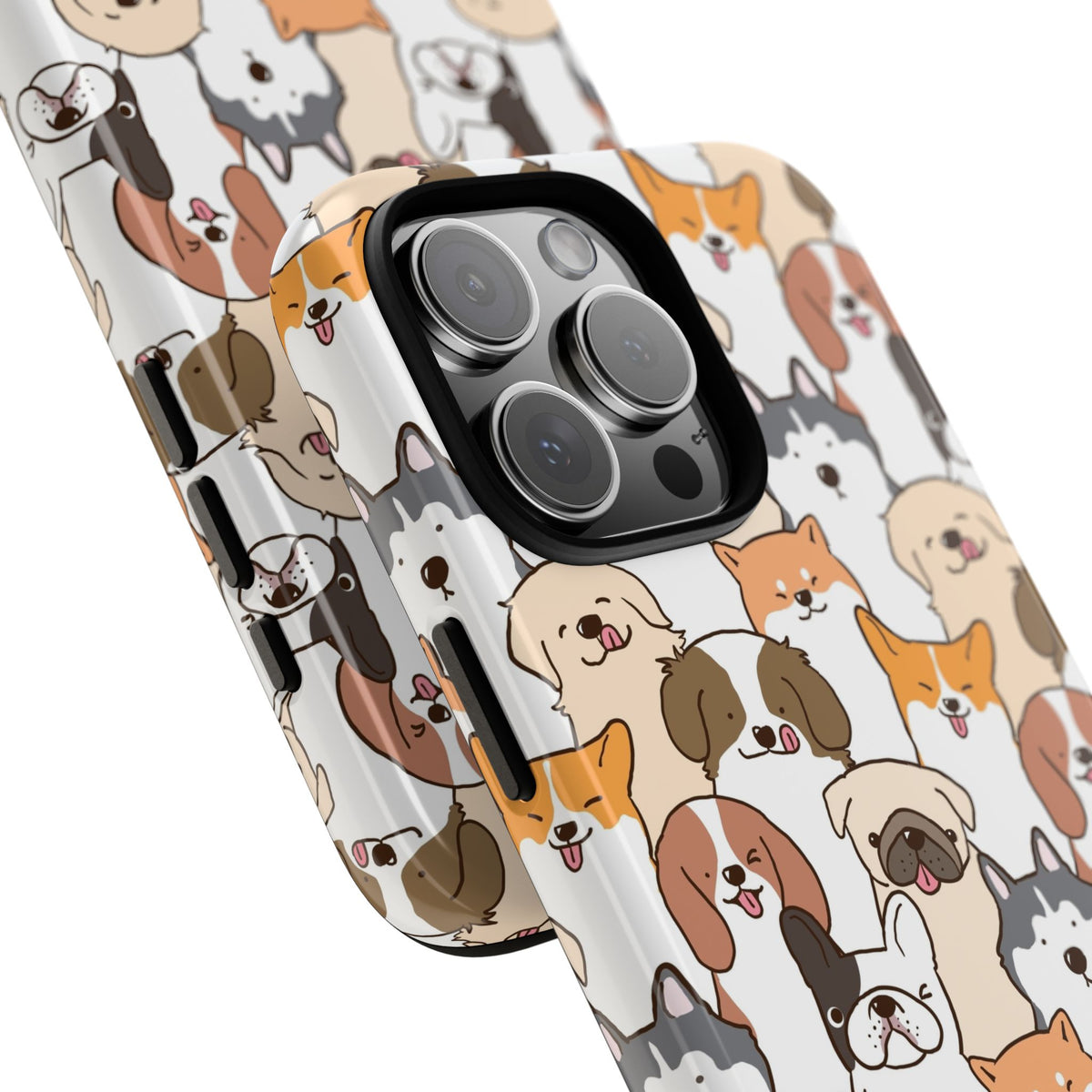 Cute Dogs Charm Phone Case for iPhone, Samsung Galaxy and Google Pixel devices