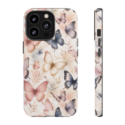 Butterfly Pastels Phone Case: Tough Case for iPhone and Samsung Galaxy devices