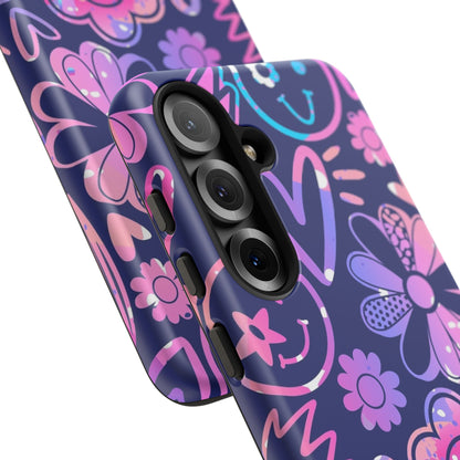 Live Inspired: Purple Tough Case for iPhone, Samsung Galaxy and Google Pixel devices